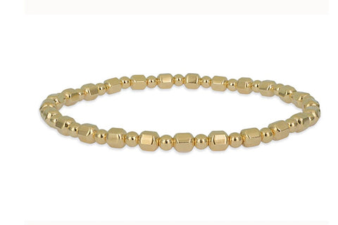 Faceted gold filled bead bracelet