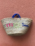 Customized simple moroccan straw basket