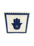 Linen-Feel Cocktail Napkins, Hamsa