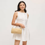 Stone strap - Straw Clutch