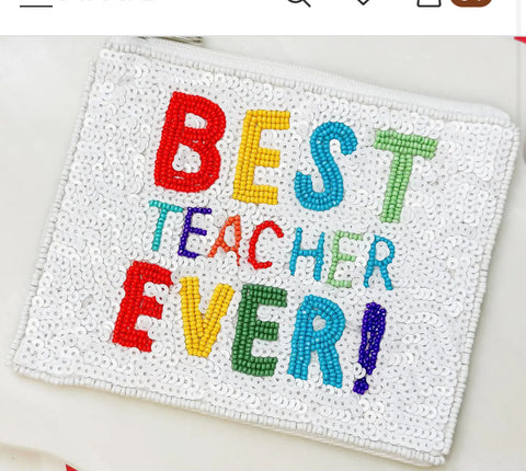 Best Teacher coin purse