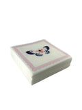 Linen-Feel Cocktail Napkins, Pink Butterfly