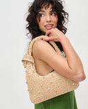 Straw stone clutch