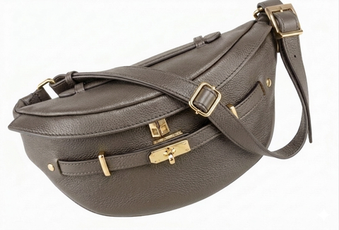 Italian leather sling bag