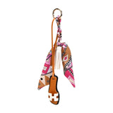 Designer Sandal w/ Scarf Bag Charm
