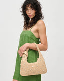 Straw stone clutch