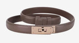 Lock leather belt - adjustable size small