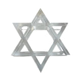 Acrylic Napkin Weight, Clear Star of David