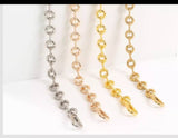 Chain bag strap gold