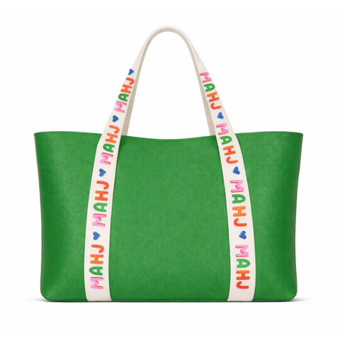 Mahjong Tote Bag green