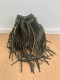 SUEDE BUCKET - fringes