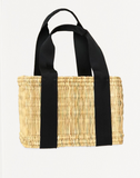 Summer wicker market classic basket with large strapes