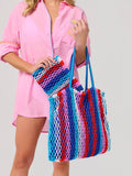 STRIPE ZIP POUCH