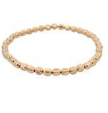 4 mm Faceted Gold Filled Bracelet