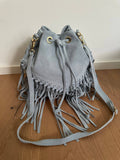 SUEDE BUCKET - fringes
