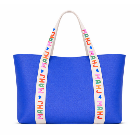 Mahjong Tote Bag blue