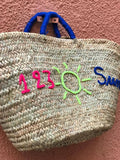 Customized simple moroccan straw basket