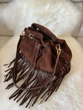SUEDE BUCKET - fringes