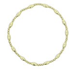 2 mm and Small Oval Beads Bracelet