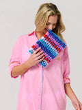STRIPE ZIP POUCH