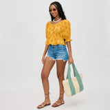 Lorena Straw Beach Summer Tote