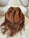 SUEDE BUCKET - fringes