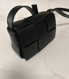 Mini woven leather bag - crossbody