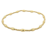 2 mm and Small Oval Beads Bracelet