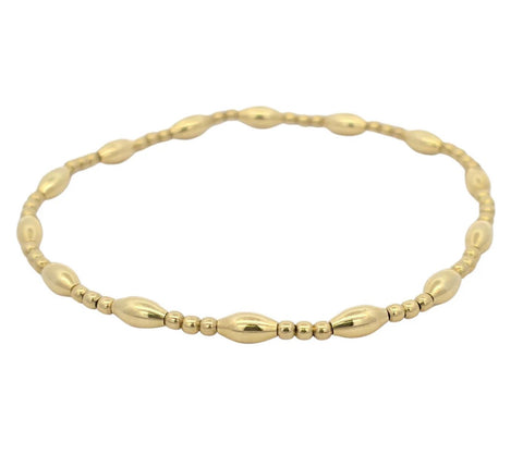 2 mm and Small Oval Beads Bracelet