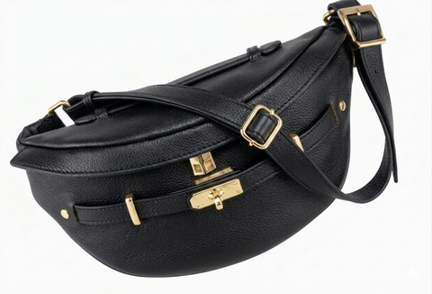 Italian leather sling bag