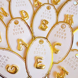 Balloon Letter Initial Brooch Pin