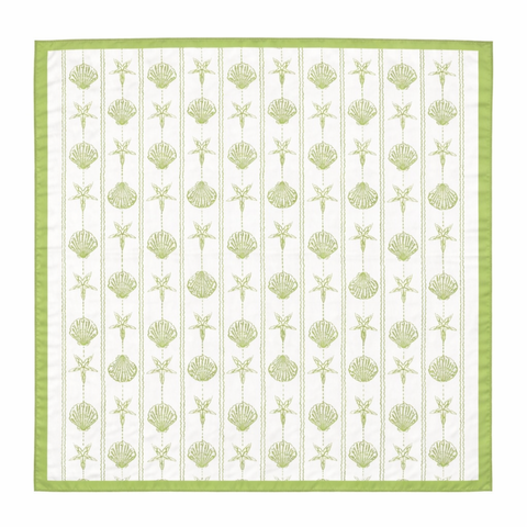 Shoreline Shell Scarf – Vacation Ready Square Design