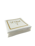 Linen-Feel Cocktail Napkins, L'Chaim