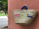 Customized simple moroccan straw basket
