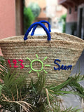 Customized simple moroccan straw basket