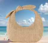 Top handle straw clutch