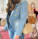 Denim blazer jacket