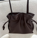 Cinch leather bag - small