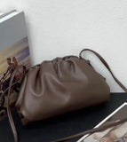 Smooth leather cloud bag