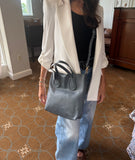 Gramercy leather tote