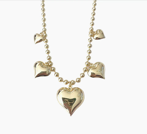 Multi heart necklace