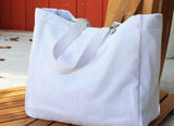 Large Terry solid beach bag