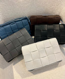 Leather woven handbag - traditional