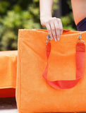 Large Terry solid beach bag