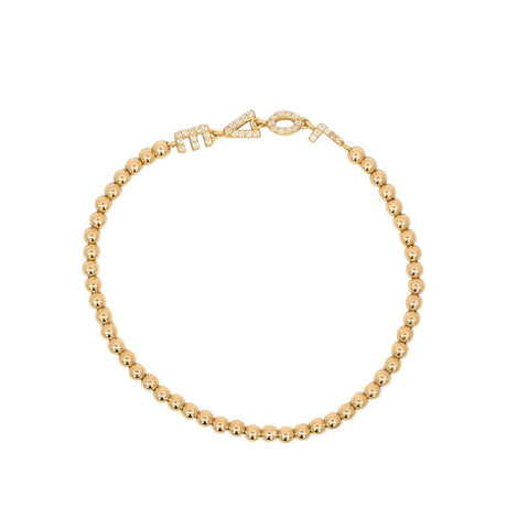 Love link cz gold filled bracelet