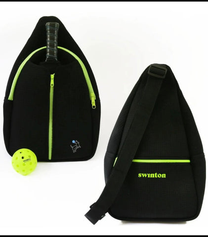 SWINTON PICKLEBALL SLING BAG - BLACK
