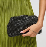 Stone cutch removable chain strap