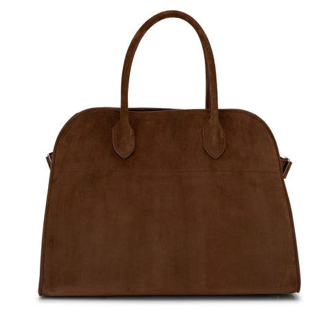 Medium top handle Suede tote