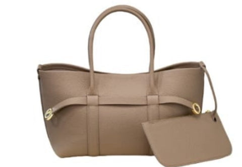 Leather tote