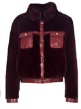 Faux fur jacket croc pocket  - medium